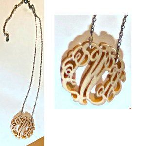 Moon & Lola Acrylic Initial Necklace KWL